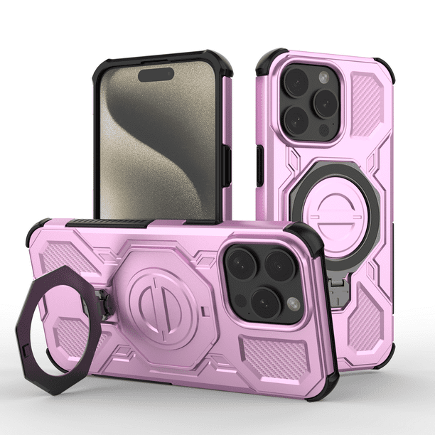 Funda FOXDOCK para iPhone 15 Pro Max , magnética, ligera, soporte 360°, antigolpes