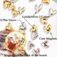 thumbnail image 5 of Imanes para nevera Janvelle 12 piezas dorado y plateado, 5 of 6