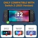 thumbnail image 2 of Funda protectora 2 en 1 para Nintendo Switch 2, cubierta frontal para PC y agarre trasero de TPU, carcasa amortiguadora con protección de 360°, 2 of 8