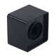 thumbnail image 1 of Entrevista En Forma De Cubo Cuadrado Micrófono Micrófono Estación De Bandera Negro, 1 of 5