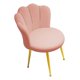 thumbnail image 4 of Silla De Tocador, Silla Auxiliar Moderna Y Suave Con Patas De Metal Para Cafetería, Salón, Dormitorio, Color Rosa, 4 of 5