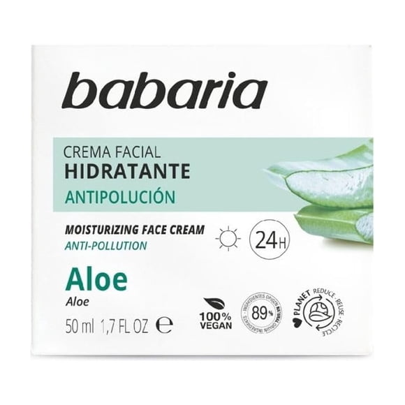 Crema Facial Babaria Aloe Vera 50 ml Hidratante 24 h
