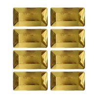 Bothyi - 8 Uds Platos Desechables Utensilios Vajilla Platos Para Decoración De Cafetería Eventos Dorado