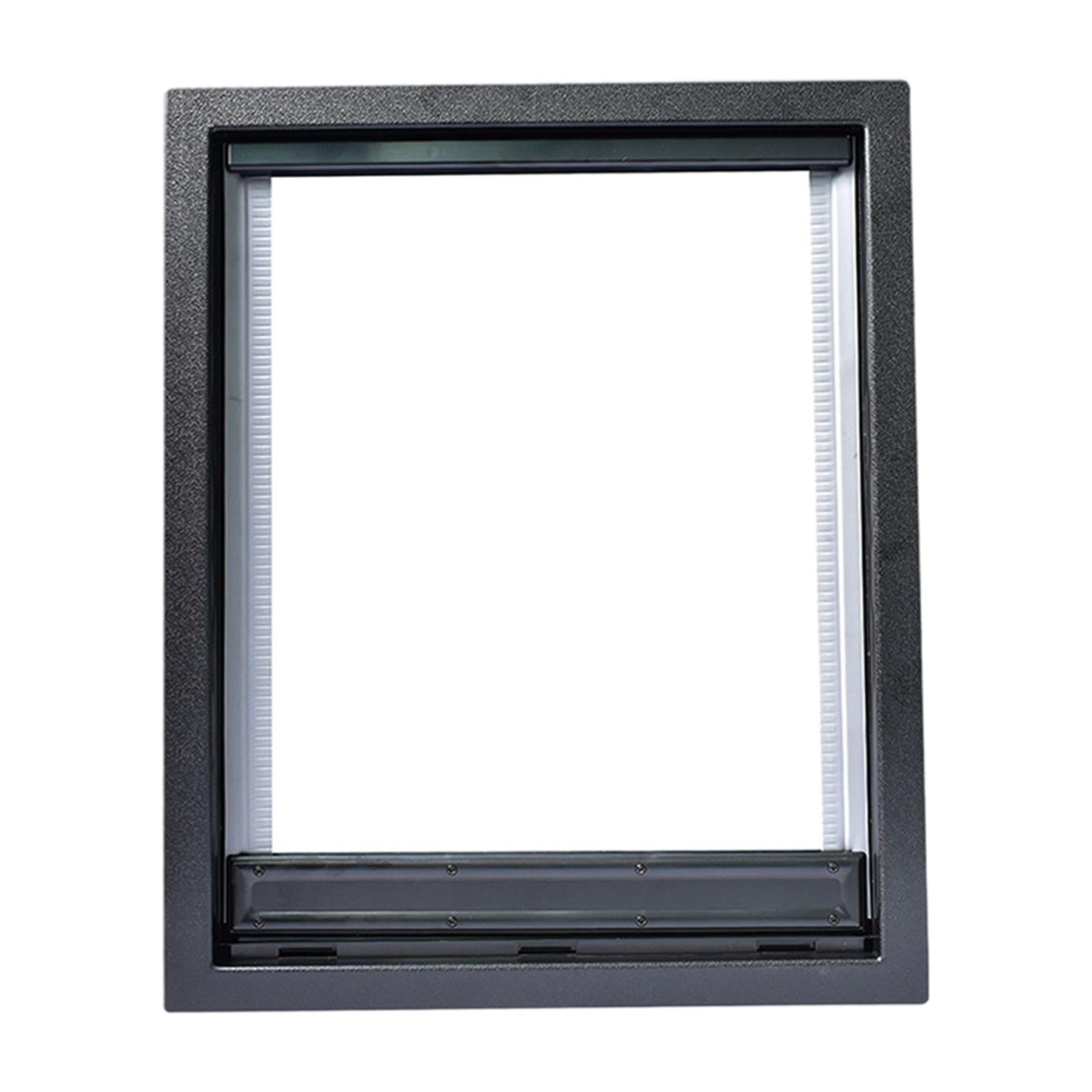 Magideal - Puerta Con Solapa Para Perros Y Para Primera , Fácil Instalación De Bricolaje, Puerta Para Suministros Para Mascotas, Perros Y M Negro