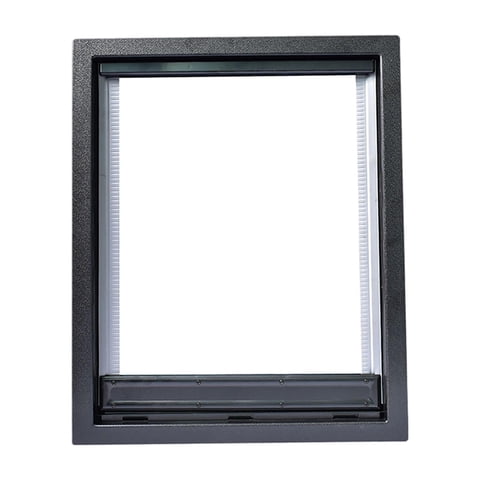 Magideal - Puerta Con Solapa Para Perros Y Para Primera , Fácil Instalación De Bricolaje, Puerta Para Suministros Para Mascotas, Perros Y L Negro