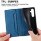 thumbnail image 3 of Funda tipo cartera con bloqueo RFID para Samsung Galaxy S25 FE Con tapa abatible, portatarjetas, cierre magnético, TPU y soporte Azul, 3 of 6