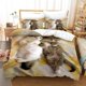 thumbnail image 1 of Cute Cat Series Quilt Duvet Cover Set Bedding Bedspread Super 3-Piece Bedding Set, 1 of 5