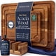 thumbnail image 1 of Juego De Tablas De Cortar De Madera De Acacia Y Ciervo Y Roble Con Soporte 100 Ml De Aceite, 1 of 9