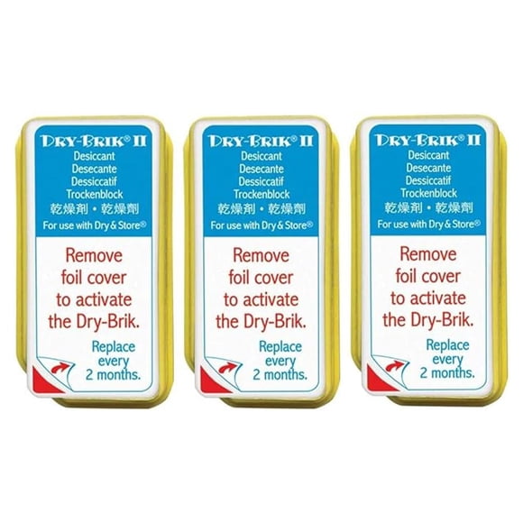 Bloques desecantes Dry-Brik® II, 3 bloques para secar y almacenar