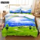 thumbnail image 1 of Blue Sky Scenery Bedding Set Duvet Cover Set Kids Bedding Digital Printing Bed Linen Duvet Cover, 1 of 5