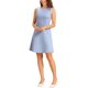 thumbnail image 2 of INSPIRE CHIC Vestido sin mangas de cuadros de pata de gallo para mujer, regreso a clases, por encima de la rodilla, ajustado y acampanado, XS Azul cielo, 2 of 6