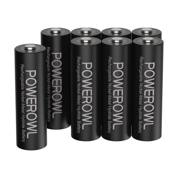 Pilas AA recargables POWEROWL 2800 mAh 1,2 V (paquete de 8)