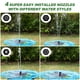 thumbnail image 3 of Fuente solar Mademax mejorada con 4 boquillas para exteriores, 3 of 8