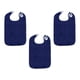 thumbnail image 1 of Baberos Para Adultos De 3 Piezas, Baberos Grandes Reutilizables Para Alimentación De Adultos Para Personas Mayores, Unisex, Color Azul Oscuro, 1 of 5