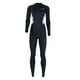 thumbnail image 3 of Traje de baño Traje de baño con cremallera frontal Traje de baño de cuerpo completo Traje de buceo Traje húmedo para deportes acuáticos Natación Buceo Negro M, 3 of 5