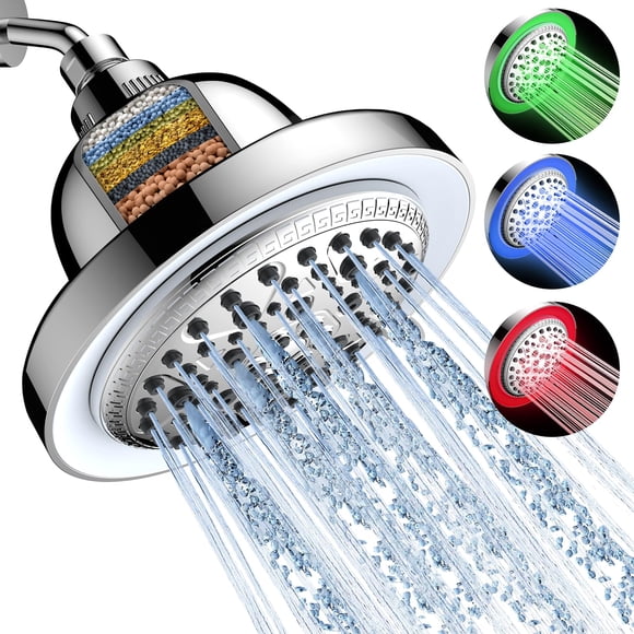 Alcachofa de Ducha Feelso Filtrada Con LED 7 Modos
