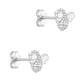 thumbnail image 2 of Aros de abeja de plata 925 con circonias para niñas, 2 of 2
