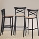 thumbnail image 2 of Pack 4 Taburetes Bar Valentino Negro 65 cm | Apilable| Exterior, 2 of 9