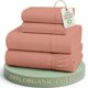 thumbnail image 1 of Juego de sábanas LANE LINEN King de algodón orgánico Rosa Amanecer, 1 of 9