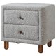 thumbnail image 1 of Velador Acme Cleo Tapizado en Tela Bouclé Gris, 1 of 7