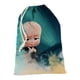 thumbnail image 4 of Bebé Jefe: Niño Blanco Bolsa de regalo con cierre de cinta navideño para decoración de Navidad,50cm×76 cm., 4 of 6
