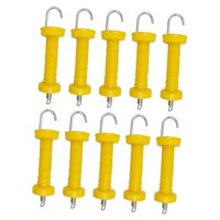 Magideal - 10 Piezas De Manijas De Resorte Para Cerca Eléctrica, Aisladores, Manijas De Resorte De Tensión Simple, Accesorios Para Cercas De , Para Jardín