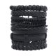 thumbnail image 1 of Xiao Hua Pulsera de Cuero Tejida Joyería de Múltiples Capas Hecha a Mano Pulsera vintage, K007， 6 Piezas/set, 1 of 4