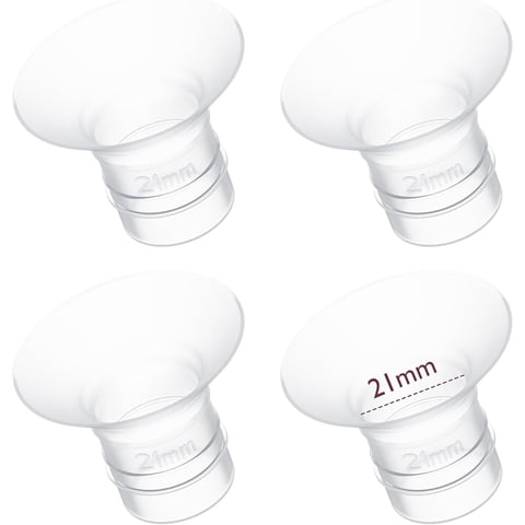 Momcozy Inserto De Brida De 21 Mm, Compatible Con Bridas De 24 Mm De La Mayoría De Las Bombas, 4 Unidades