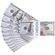 thumbnail image 1 of Accesorios de película que parecen reales, billetes de dólar falsos, 100 unidades, $10 000 en total, impresión completa a doble cara, para magia, películas, videos y TikTok, para decoración de fiestas, 1 of 6