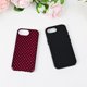 thumbnail image 2 of Funda DuiDuiQ para iPhone 16e/17e de 6,1" con estampado de lunares color burdeos, 2 of 8