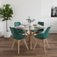 thumbnail image 4 of Comedor Mesa Redonda Equiz 100cm + 4 Sillas Tulip Verde Esmeralda, 4 of 4
