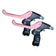 thumbnail image 2 of 2 Piezas De Palanca De Freno De Bicicleta De Tres Dedos, Accesorios De Repuesto Compatibles, Negro Y Rosa, 2 of 5