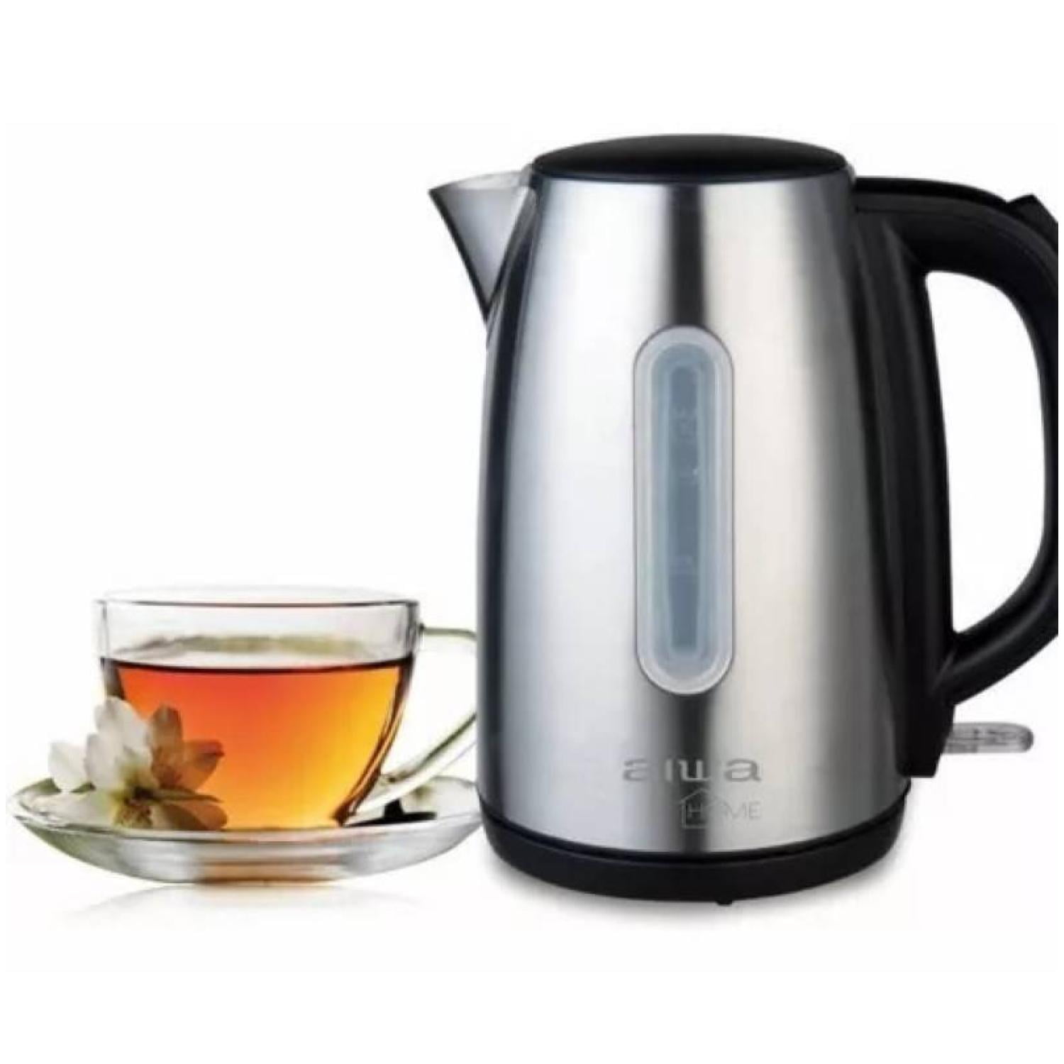 Aiwa - Hervidor Electrico 1700ml 2200w Acero Inoxidable Awjd1402a