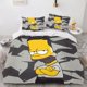 thumbnail image 3 of The Simpsons Anime Bedding Set Duvet Cover 100% Polyester Suitable For Children And Adults 3-Piece Set 1 Quilt Cover, 3 of 5