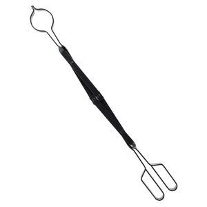 Magideal - Pinzas Para Chimenea Clip De Abrazadera Agarrador De Troncos De Metal Para Leña Acabado Resistente Al Óxido Hierro Forjado Reforzado Apertura Y Cierre