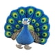thumbnail image 3 of Infant Vivid Animal Doll Peluche Relleno PP Algodón Pavo Real Juguete Decoración Azul, 3 of 3