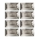 thumbnail image 2 of 8 platos desechables de papel de aluminio rectangulares, platos de papel para fiestas, utensilios para cafeterías, restaurantes, eventos, bodas y repo Plata, 2 of 5