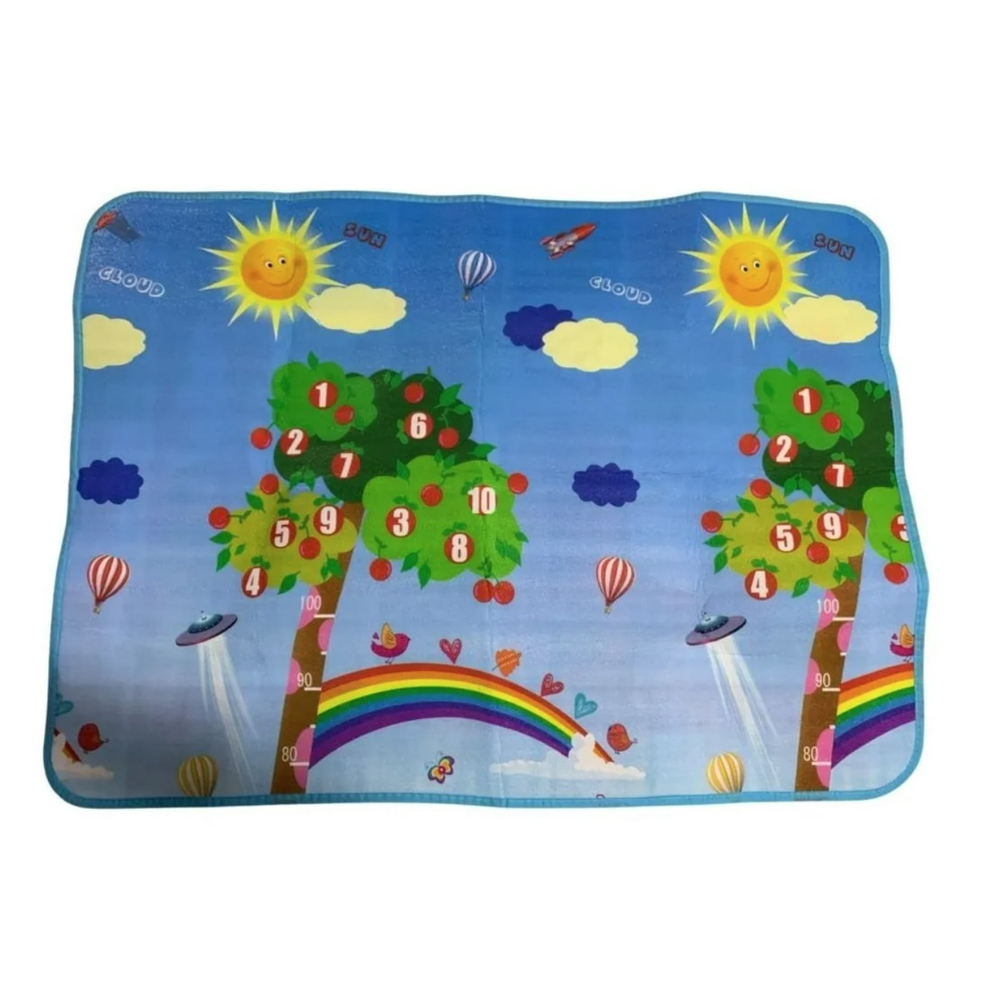 Tomasstore - Alfombra De Niños 120x90cm Antigolpes Reversible