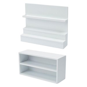 Bothyi - Estante De Exhibición De Madera 6 Capas Supermercado Decorativo Mini 1:12 Casa De Muñecas