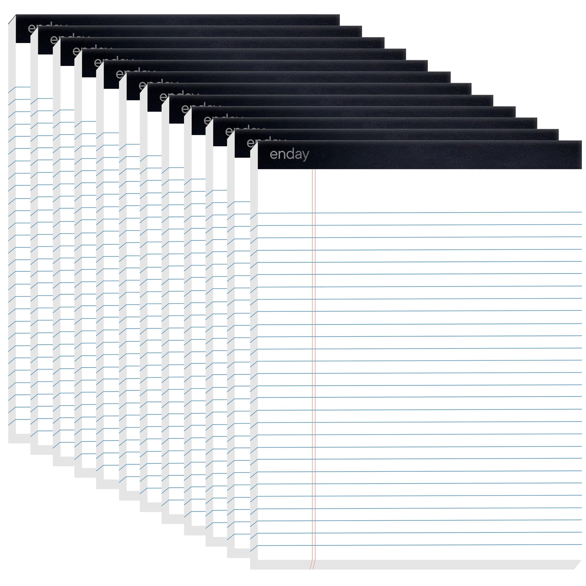 Legal Pads Enday, 21,6 X 27,9 Cm (paquete De 12), 50 Hojas Por Bloc