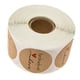 thumbnail image 4 of 1 rollo de 500 piezas Kraft redondo hecho a mano con pegatinas de amor etiquetas adhesivas A, 4 of 5