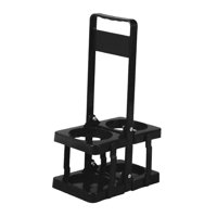 Magideal - Portabotellas De Agua Deportiva, Plegable Con Asa, Soporte Resistente Para Botellas De Agua, Soporte Para Botellas Para Fútbol, Bicicleta, Deportes De Negro