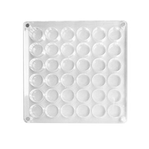 Ioensy - Caja De Almacenamiento De Diamantes De Imitación Para Uñas, Vacía Para Manualidades, Decoraciones De Uñas, Lentejuelas, 36 Rejillas
