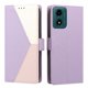 thumbnail image 4 of Funda Cartera Tricolor para Motorola Moto G04/G04S con Soporte, Morado, 4 of 6