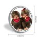thumbnail image 2 of Monchhichi-Theme Round Button Badge: Premium Metal Construction, Ideal for High-End Events 2.8 cm, 2 of 6