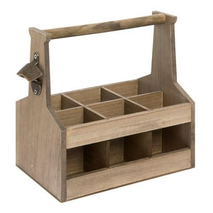Vgo - Porta Botellas 28X17X29 Cm De Madera