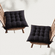 thumbnail image 2 of Xiao Hua Cojín Delgado para Silla de Comedor Marrón Oscuro -2 Piezas, Cojín Acolchado de Encaje Que Reduce la Presión, Cojín Antideslizante para Silla de Comedor para Sala de Estar Silla de Ocio,, 2 of 5