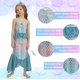 thumbnail image 3 of Disfraz de princesa Gesikai para niñas pequeñas, sirena, de 4 a 6 años, 3 of 6