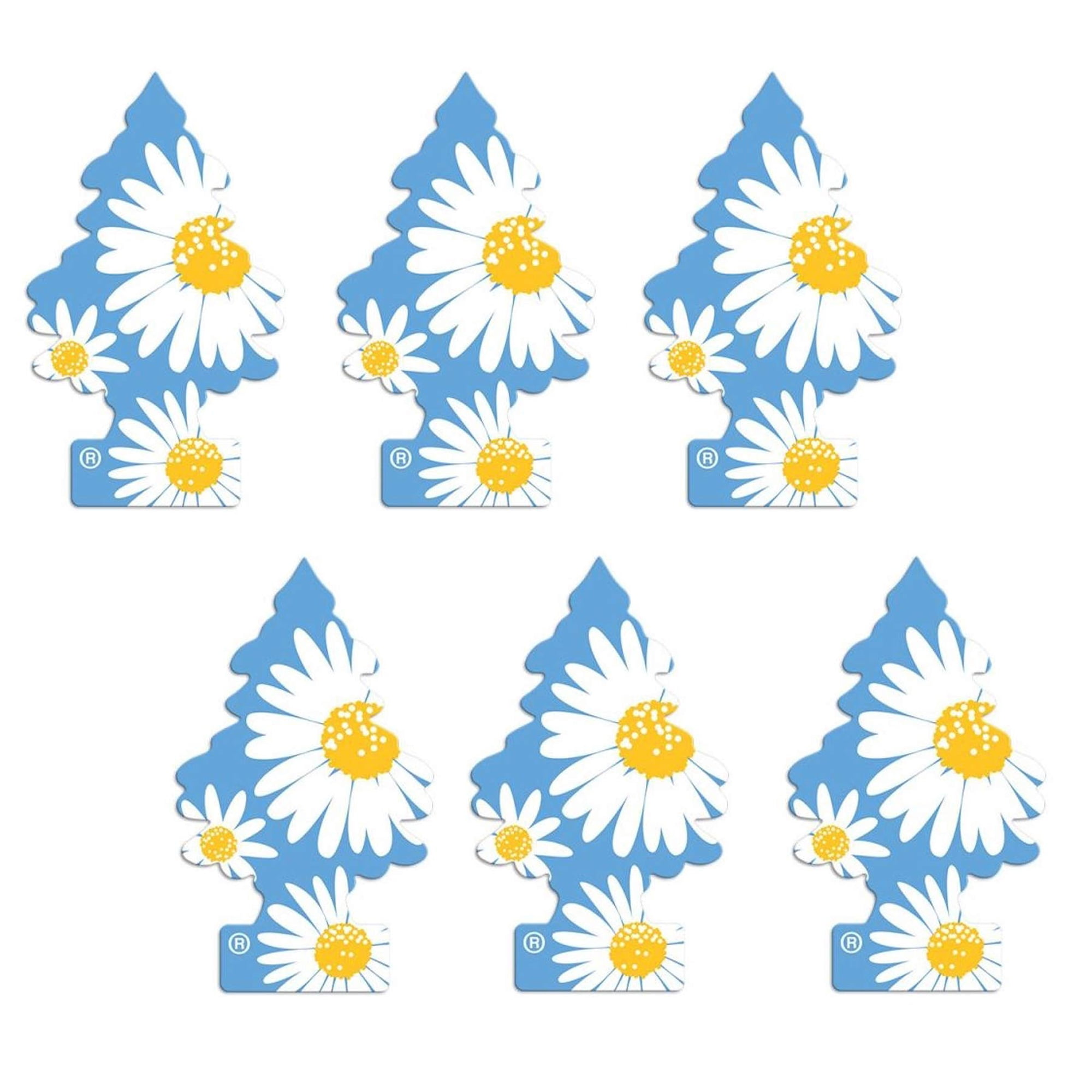Ambientador Little Trees Daisy Fields Para Hogar/coche, Paquete De 6