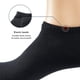 thumbnail image 4 of Calcetines Tobilleros De Algodón Fino De Corte Bajo 10 Pares Negros, 4 of 6